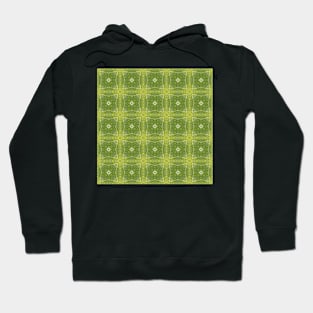 Water Droplets on a Green Leaf Kaleidoscope pattern 2 Hoodie